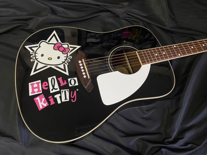 廃盤 限定 FenderbySquier HelloKitty アコギ ギター 廃盤 限定
