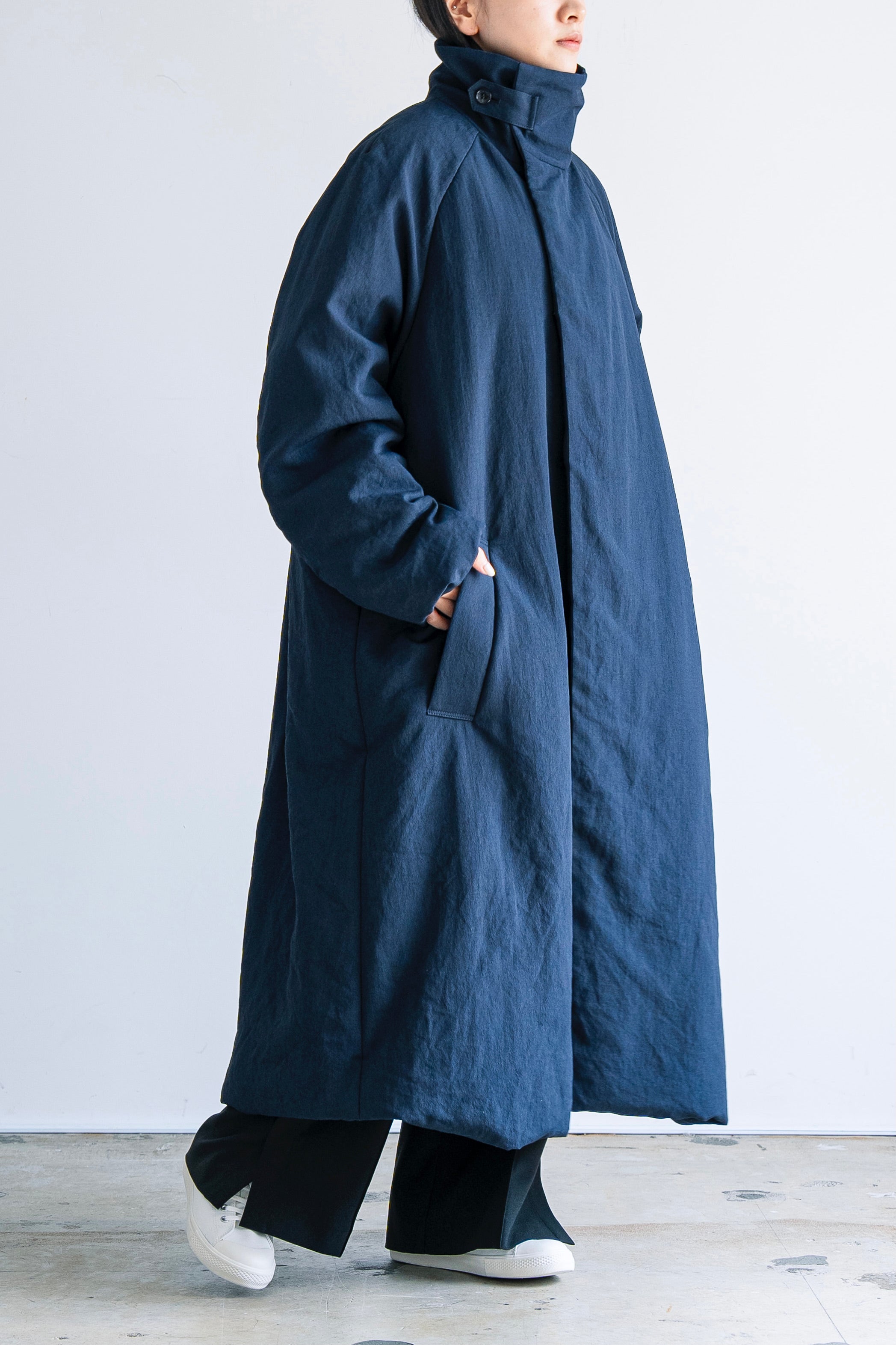 スタンドカラーコート-Unisex