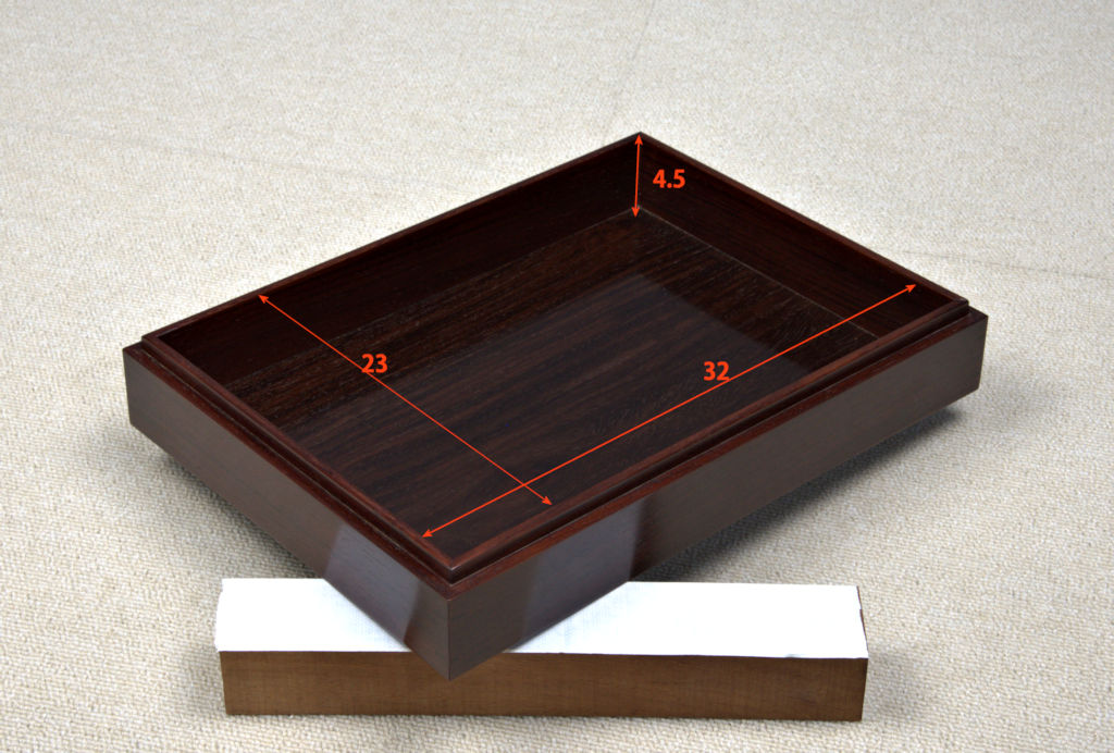 雑貨:文箱(大) 紫檀 大阪唐木指物伝統工芸士 若畑作 no.8220 / 唐木