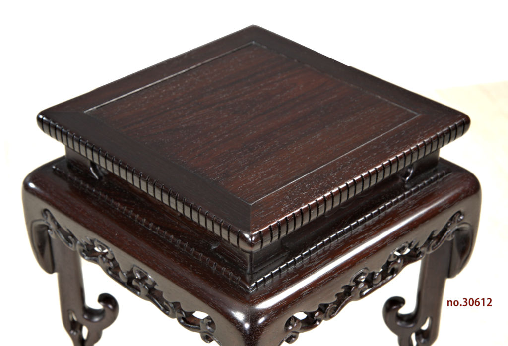 0949 唐木細工 すり漆仕上げ 花台 台 【公式通販】