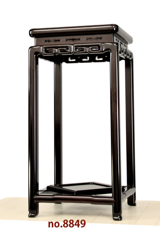 古美術/物置/紫檀台/柘植/天然木；F26 古美術/物置/紫檀台/柘植/天然木