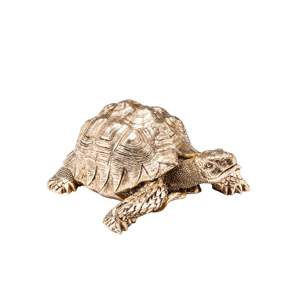 ゴールドタートルスモール デコフィギア - オブジェ・置物の通販