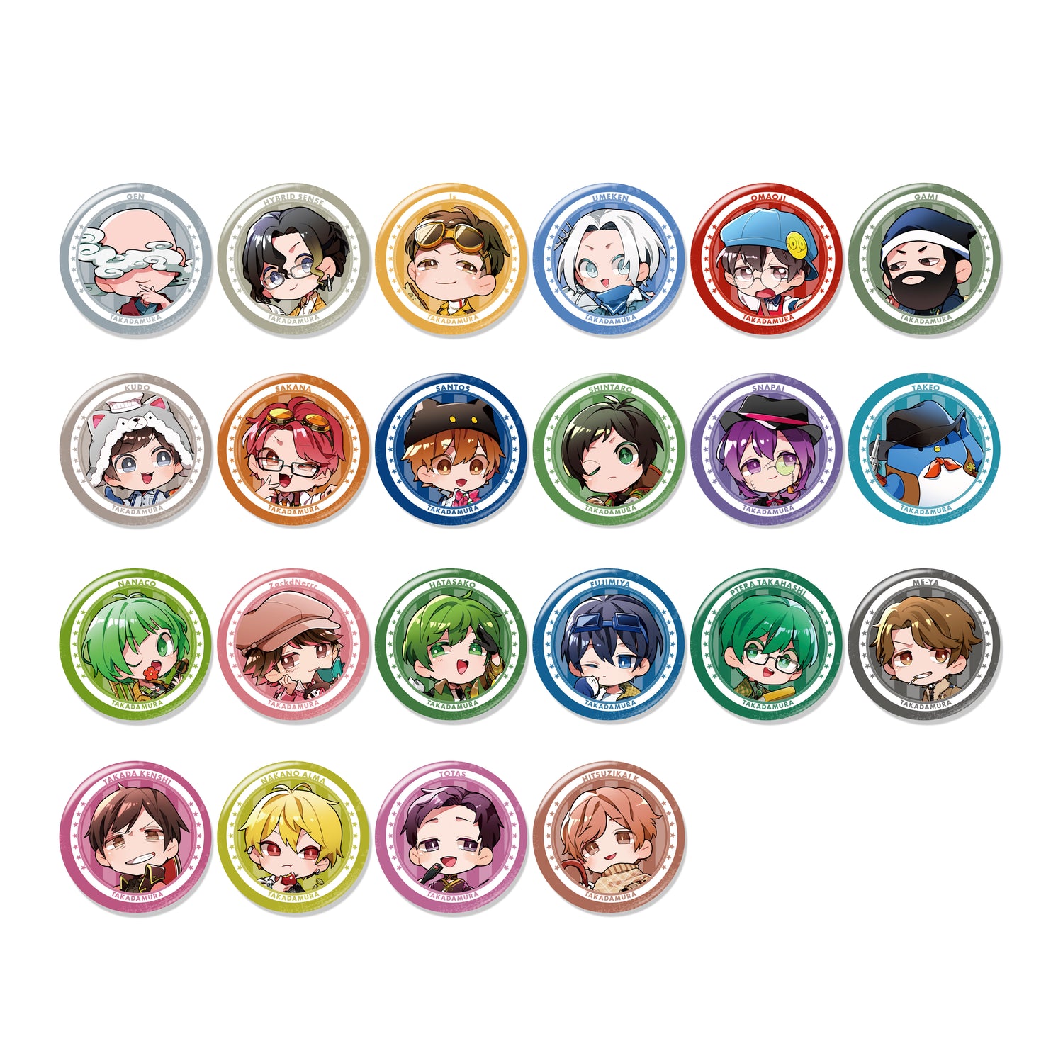 はちでらっ！ Is いずちゃんねる 缶バッジ80個 高田村