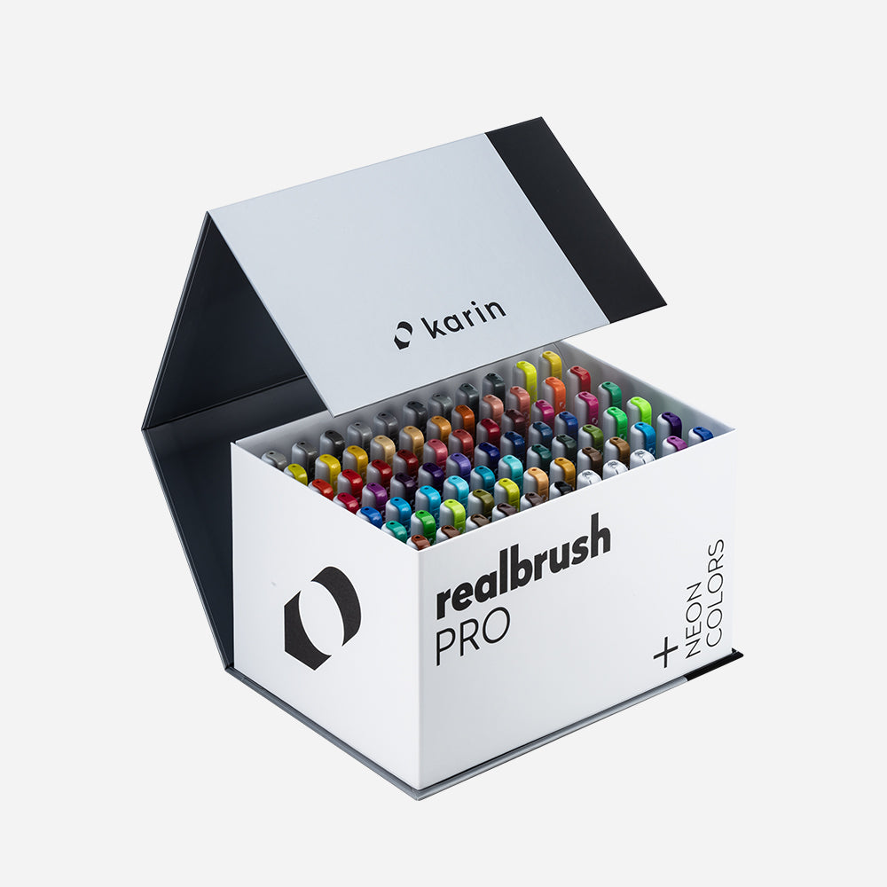 Realbrush PRO Mega Box PLUS 72 Colors + 3 Blenders Set – Karin
