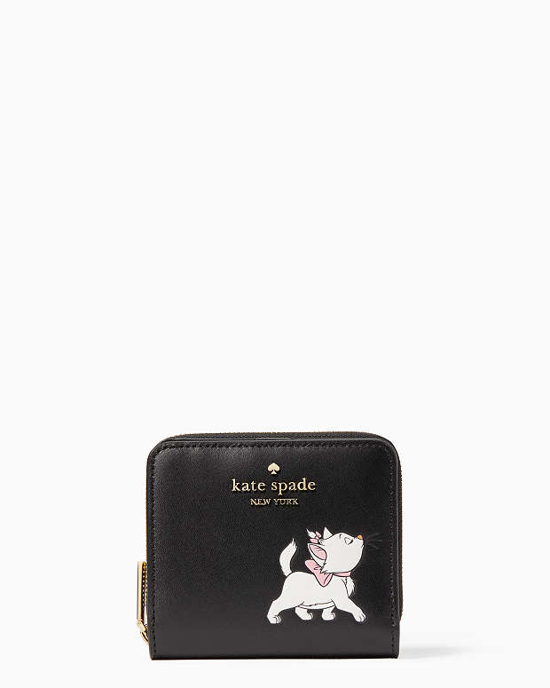 kate spade 猫イラスト 二つ折り財布 kate spade 猫イラスト 二つ折り