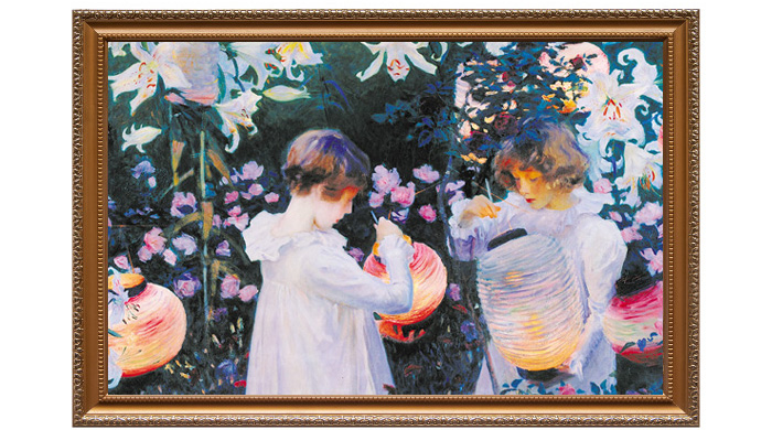 ジョン・シンガー・サージェント、待ち合わせ、希少な額装用画集より