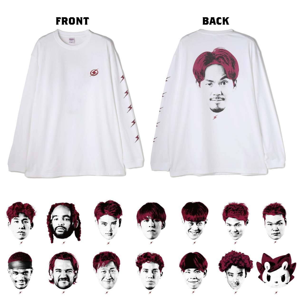 KBT PLAYER FACE ロンTee – KAWASAKI BRAVE THUNDERS OFFICAIL SHOP