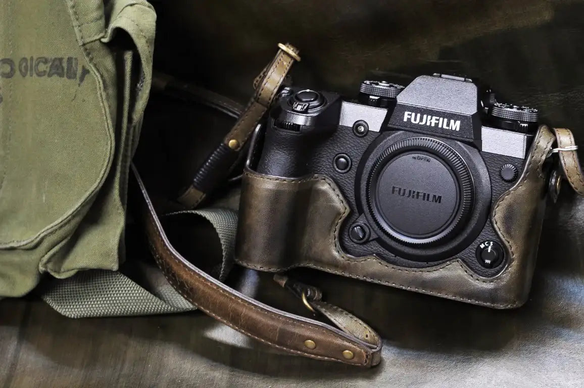 Fujifilm X H1 Leather Camera Case - Combo Set
