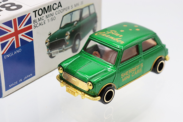 3384)トミカ 青箱 日本製 BLMC ミニクーパー S マークⅢ 3384)トミカ 青箱