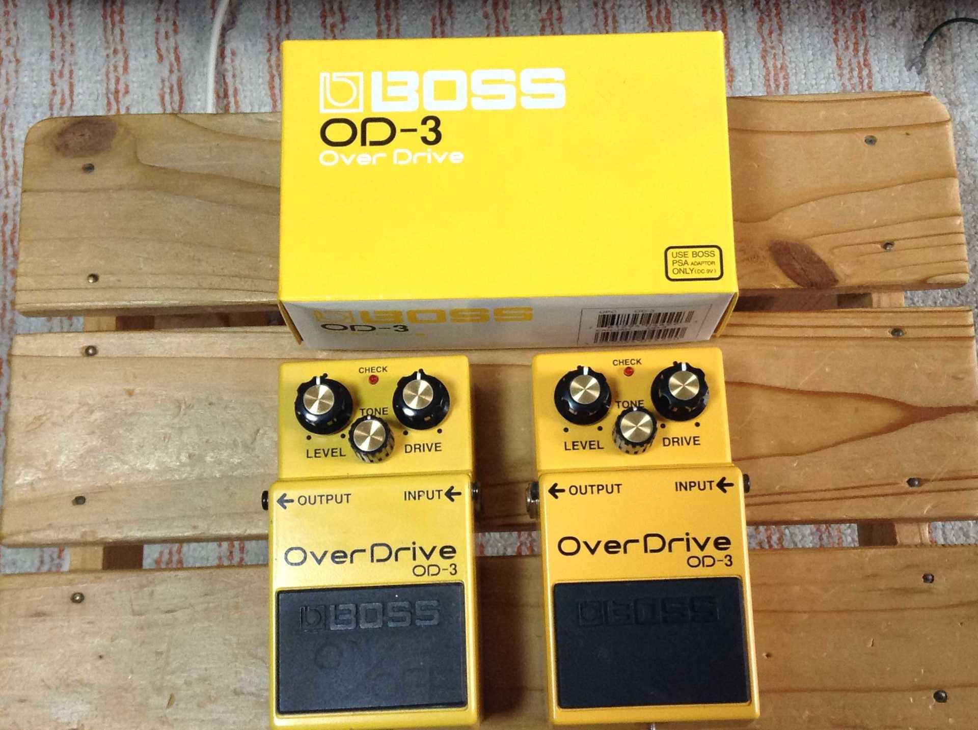 BOSS OverDrive OD-3 箱,説明書付き BOSS OD-3 OverDrive 箱・説明書