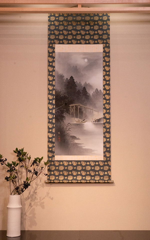 吉祥富貴花掛け軸 金式翠褌作品Excel Human エクセルヒューマン 吉祥