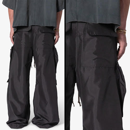 mnml RAVE DOUBLE CARGO PANTS - BLACK | KingStar