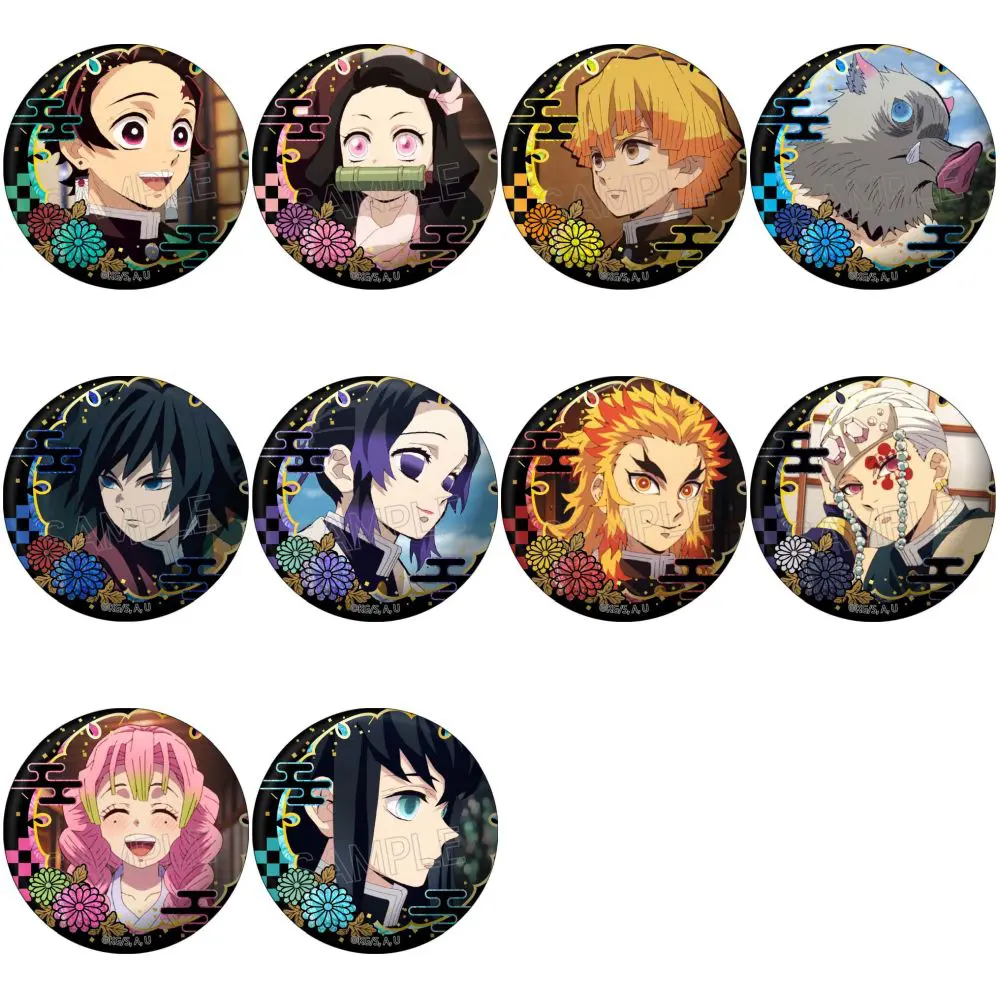 ヲ*様 鬼滅の刃 螺鈿風シリーズ 缶バッジ Vol.4 栗花