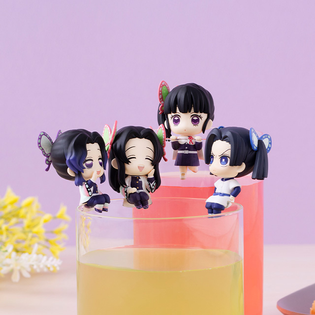 鬼滅の刃 ちょこっとひっかけフィギュアぷち 6点セット 中古