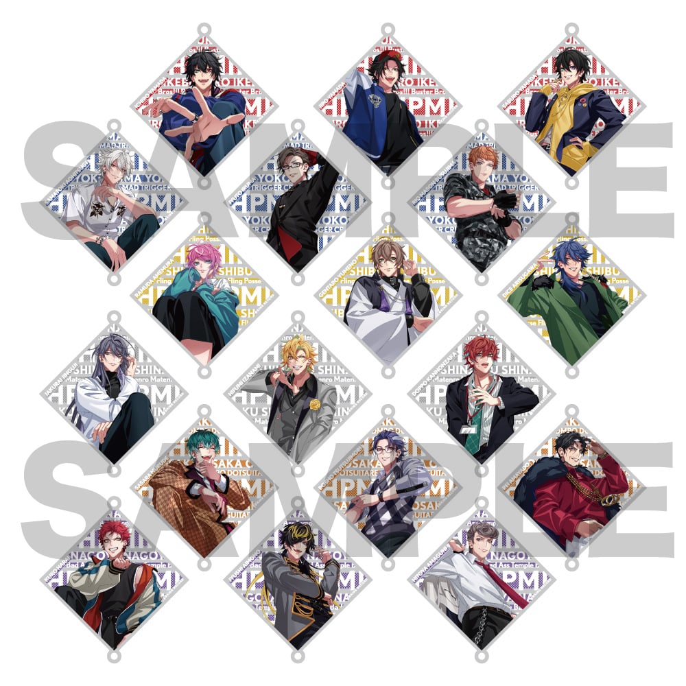 ヒプノシスマイク ホログラム缶バッジ LIVE ANIMA 白膠木簓 19個 トレーディングホログラム缶バッジ(LIVE ANIMA Ver．) ヒプノシス