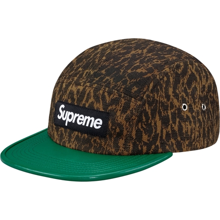 Supreme Leopard Leather Visor Camp Cap | Kicks Addict l The