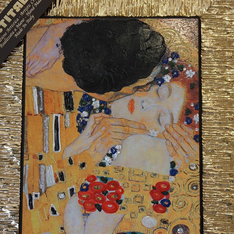 イタリア 額絵 アートフレーム クリムト 接吻 キス 4737-159 イタリア