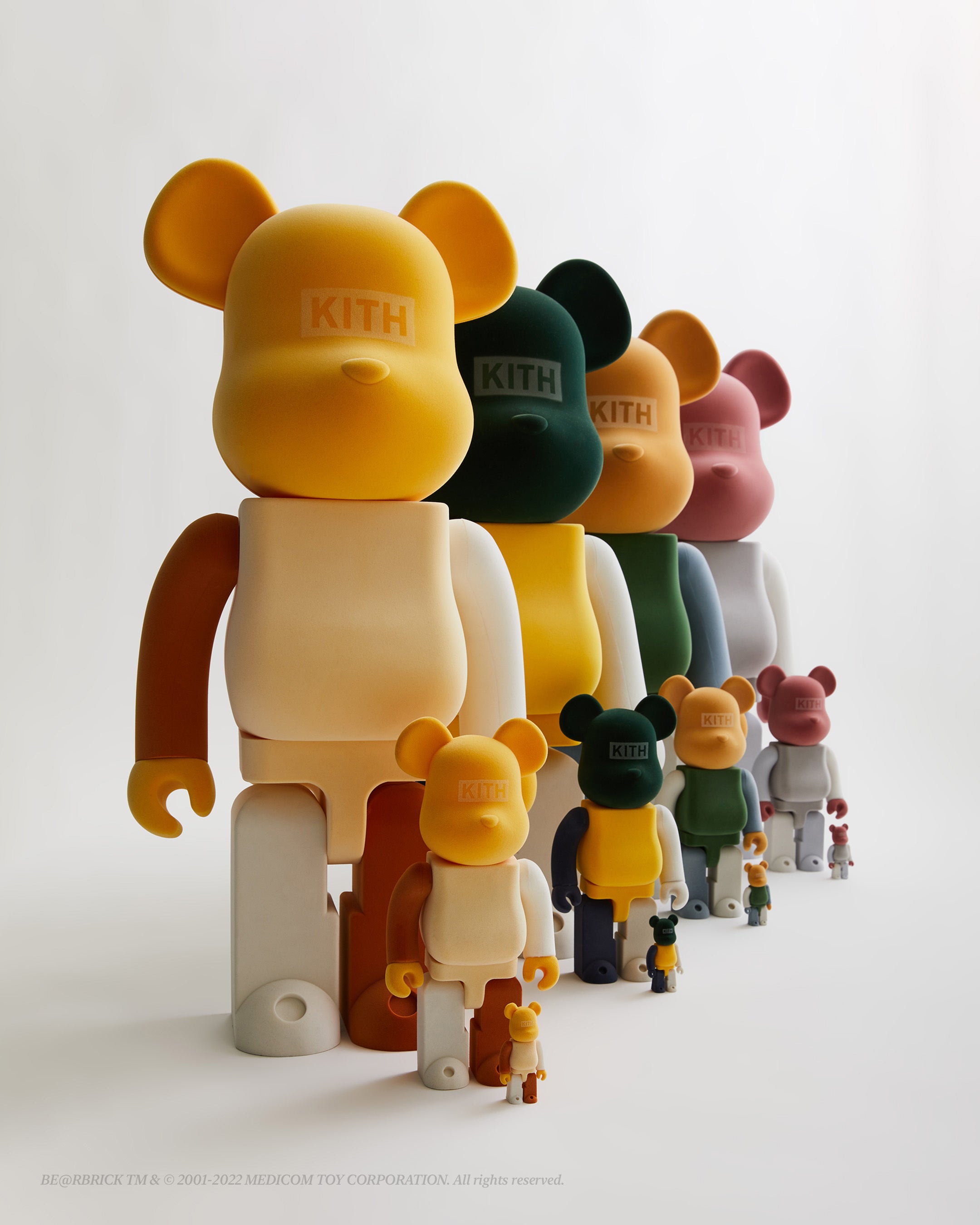 KITH SS21 Flock Style BE@RBRICK 1000%