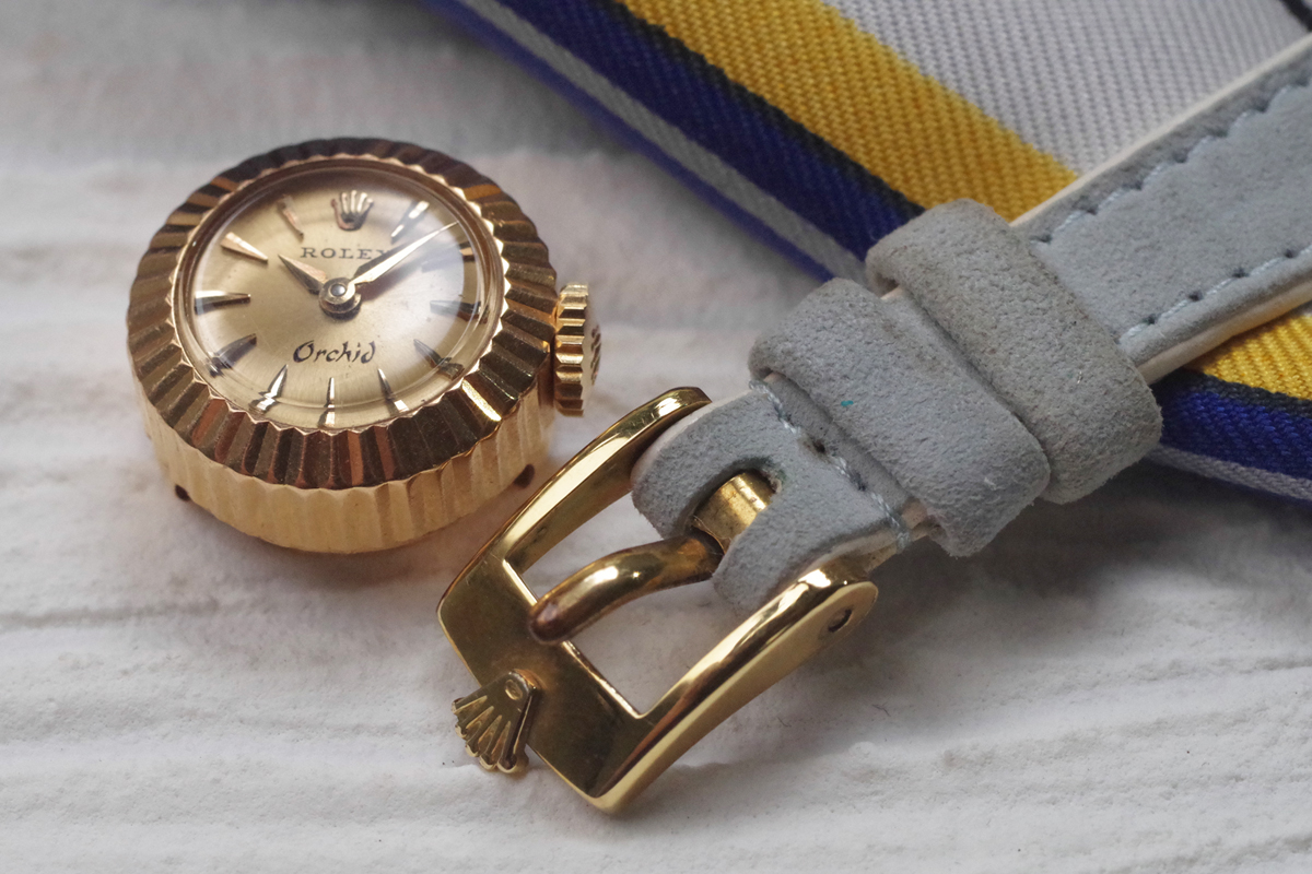 希少 美品 ロレックス カメレオン 替えベルト 純正ベルト 純正尾錠