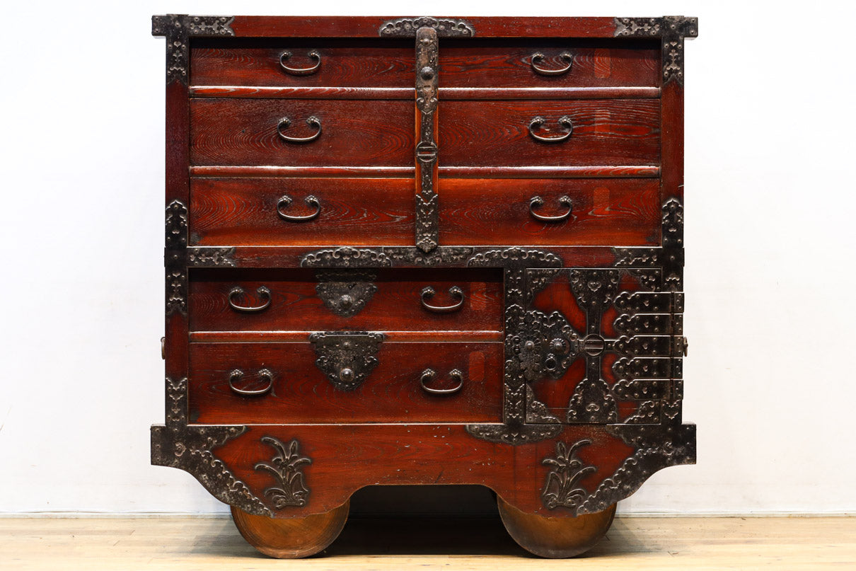 アンティーク からくり箪笥 レトロ和雑貨 囲碁 アンティーク からくり