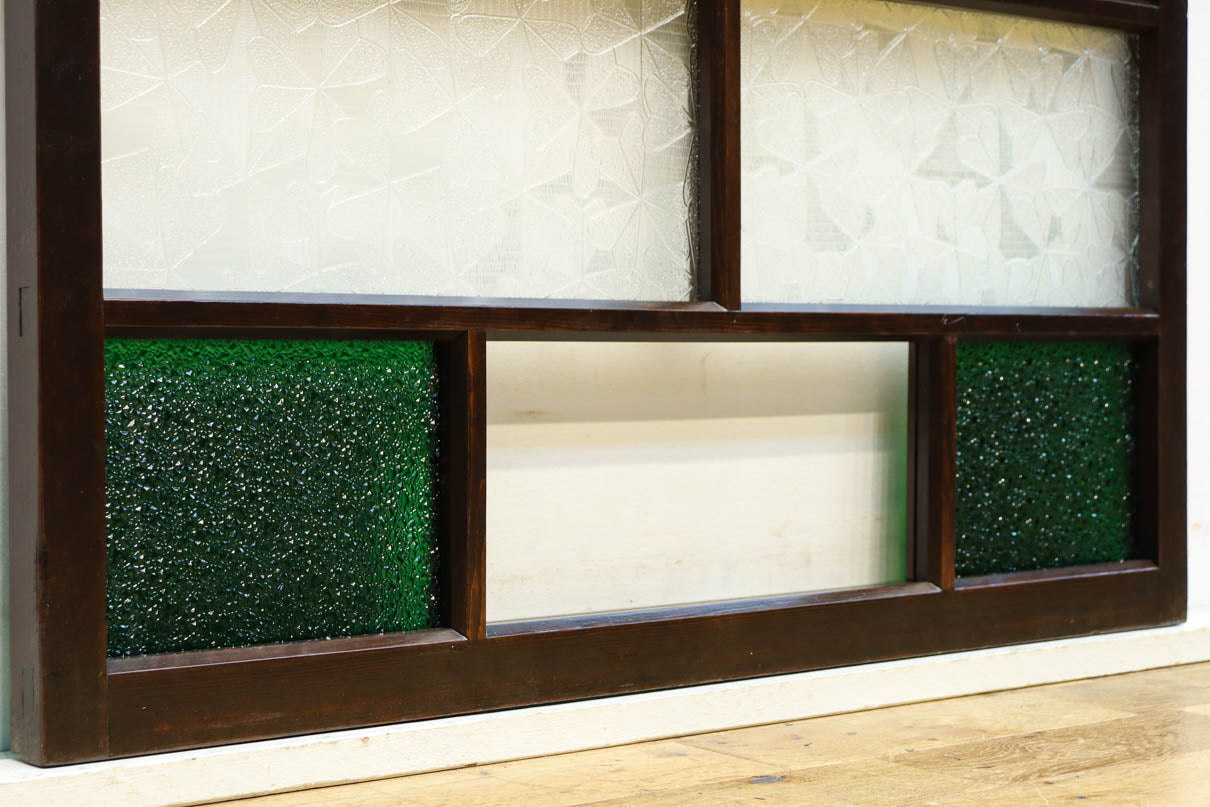 大正浪漫‼︎ 空間を華やかに彩る大型ガラス窓 EZ2758 在庫2枚 – 古福庵