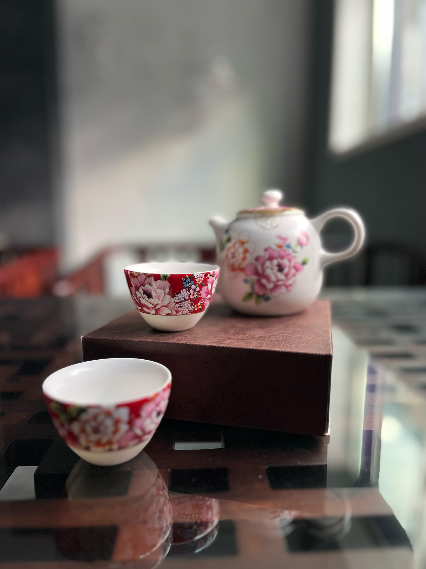 Eilong 花柄茶器セット | 台湾茶藝館 狐月庵