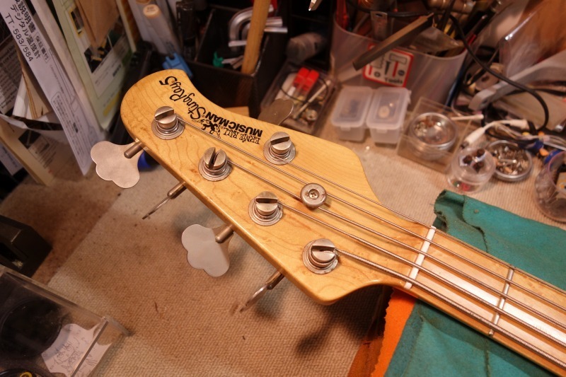 MUSICMAN StingRay5（ペグ補修・全体調整）」: こいち時間 -koichizikan-