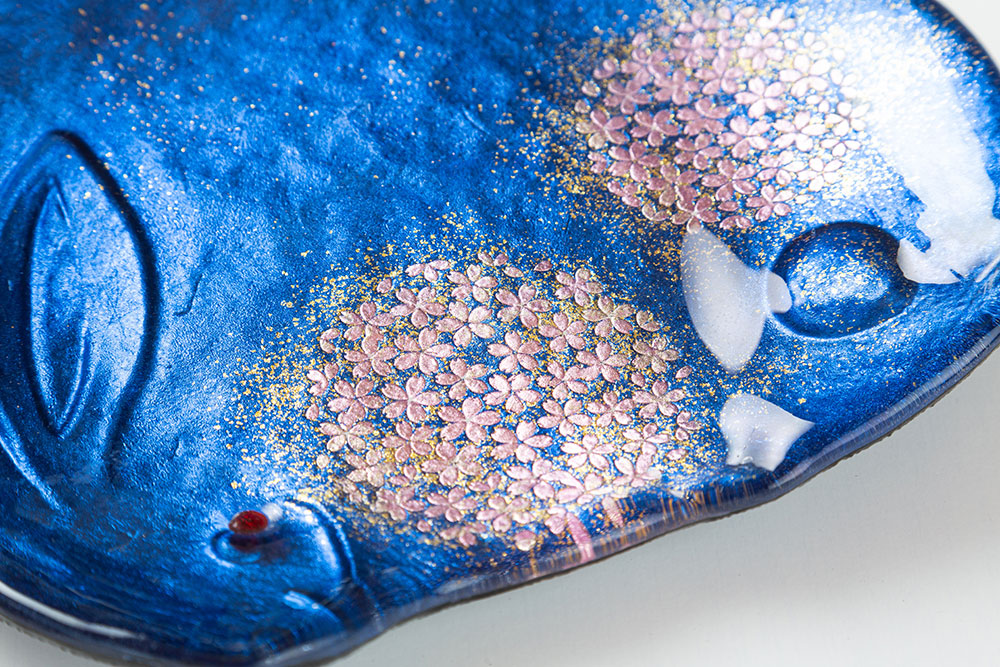 玉桜｜GALLERY｜中村光彩 漆芸ガラス箔押蒔絵 ｜会津塗伝統工芸士｜蒔絵師