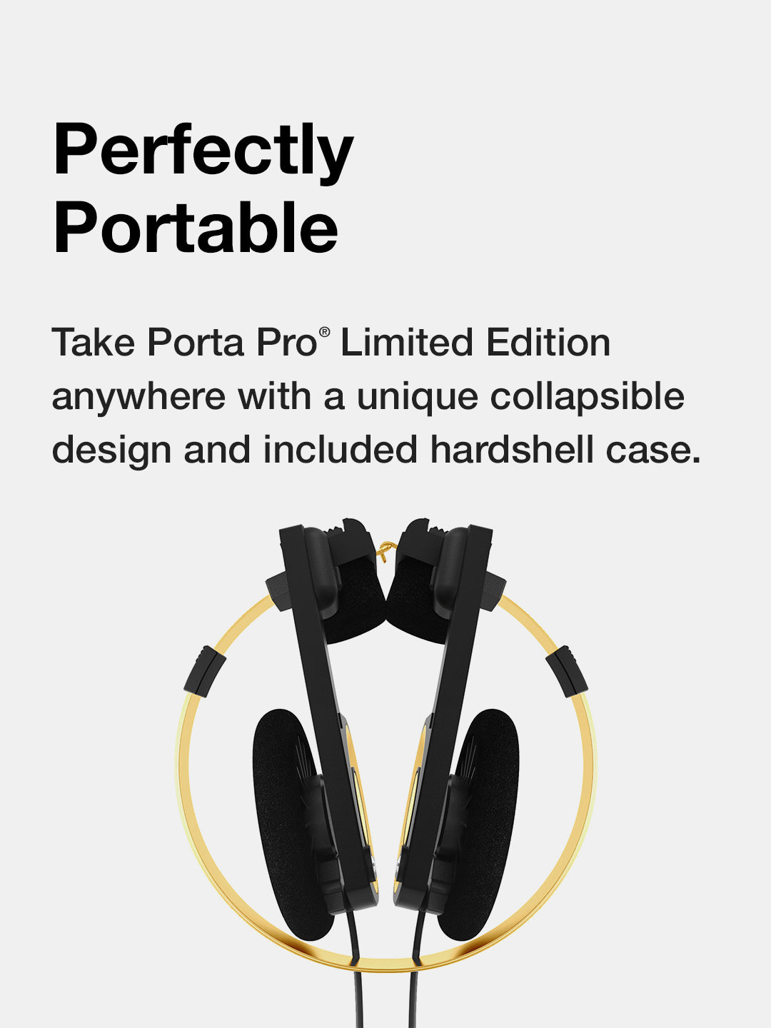 Porta Pro® Limited Edition Black Gold Headphones - Koss Stereophones