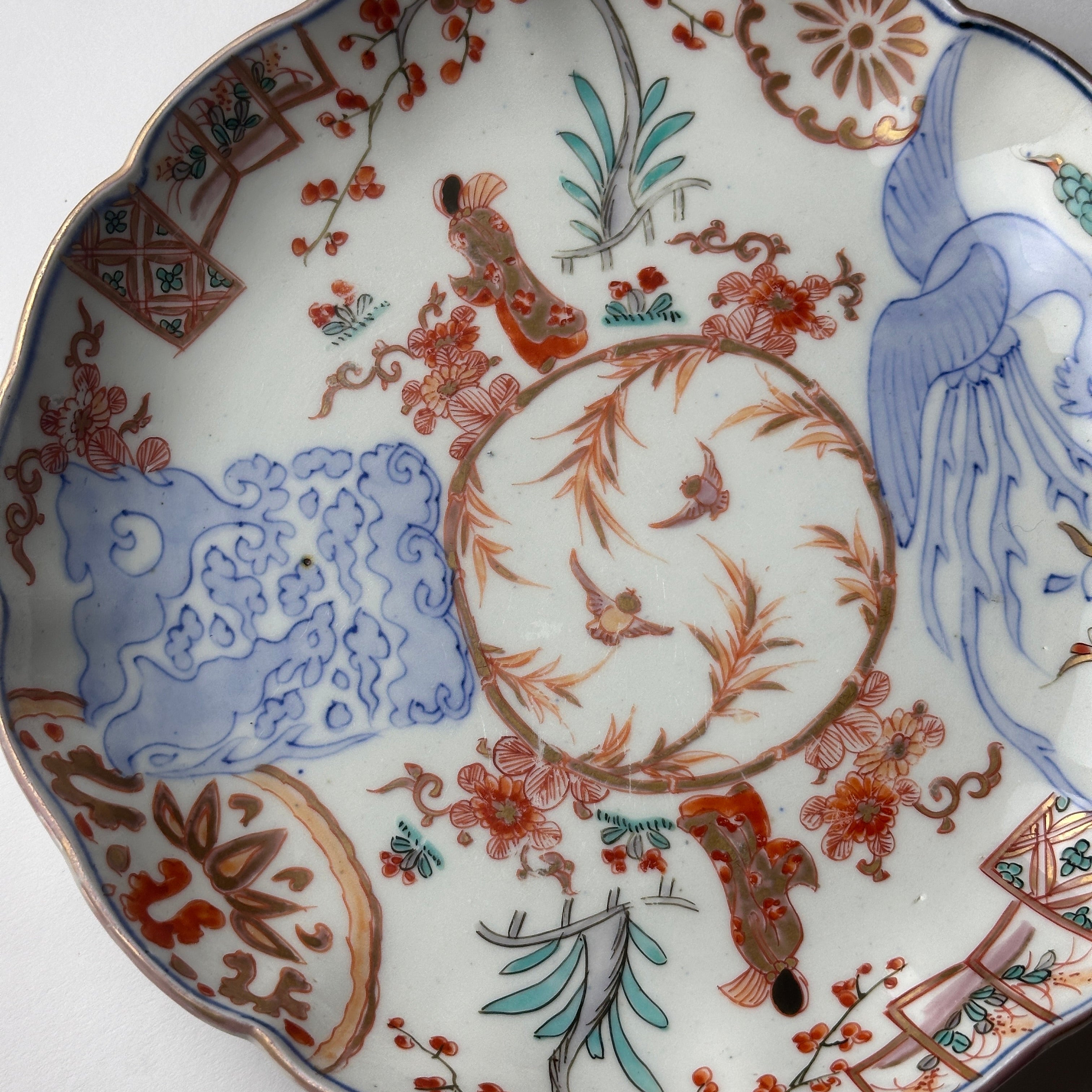 幕末〜明治初頭 7寸皿 古伊万里 2枚セット 幕末〜明治初頭