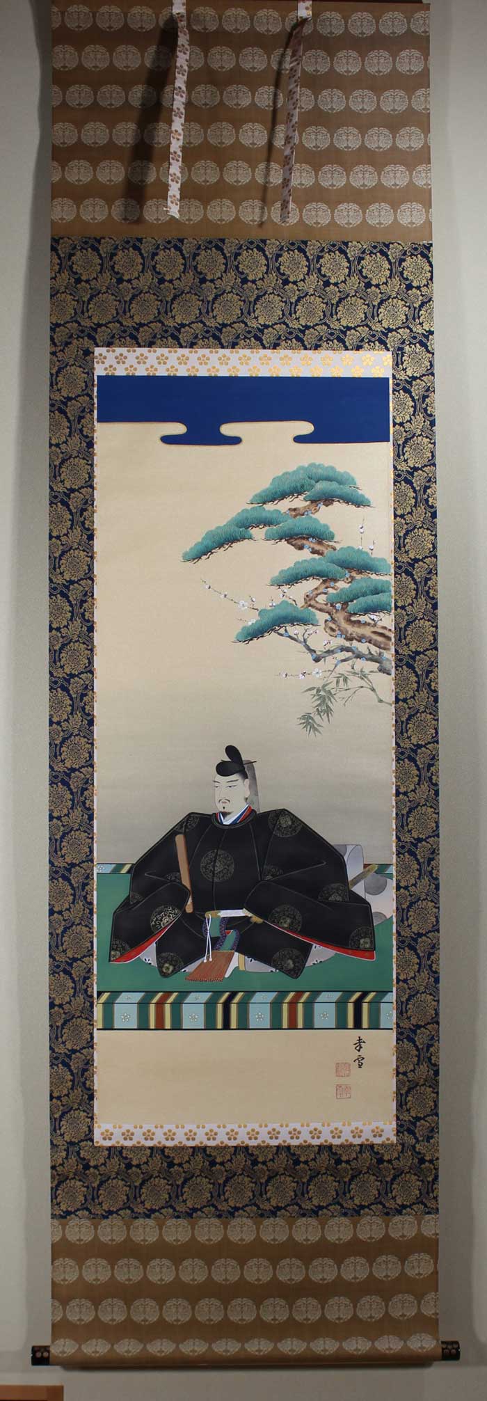 紙本 明治美術 加藤清正公 掛軸 紙本 明治美術 加藤清正公 掛軸 紙本