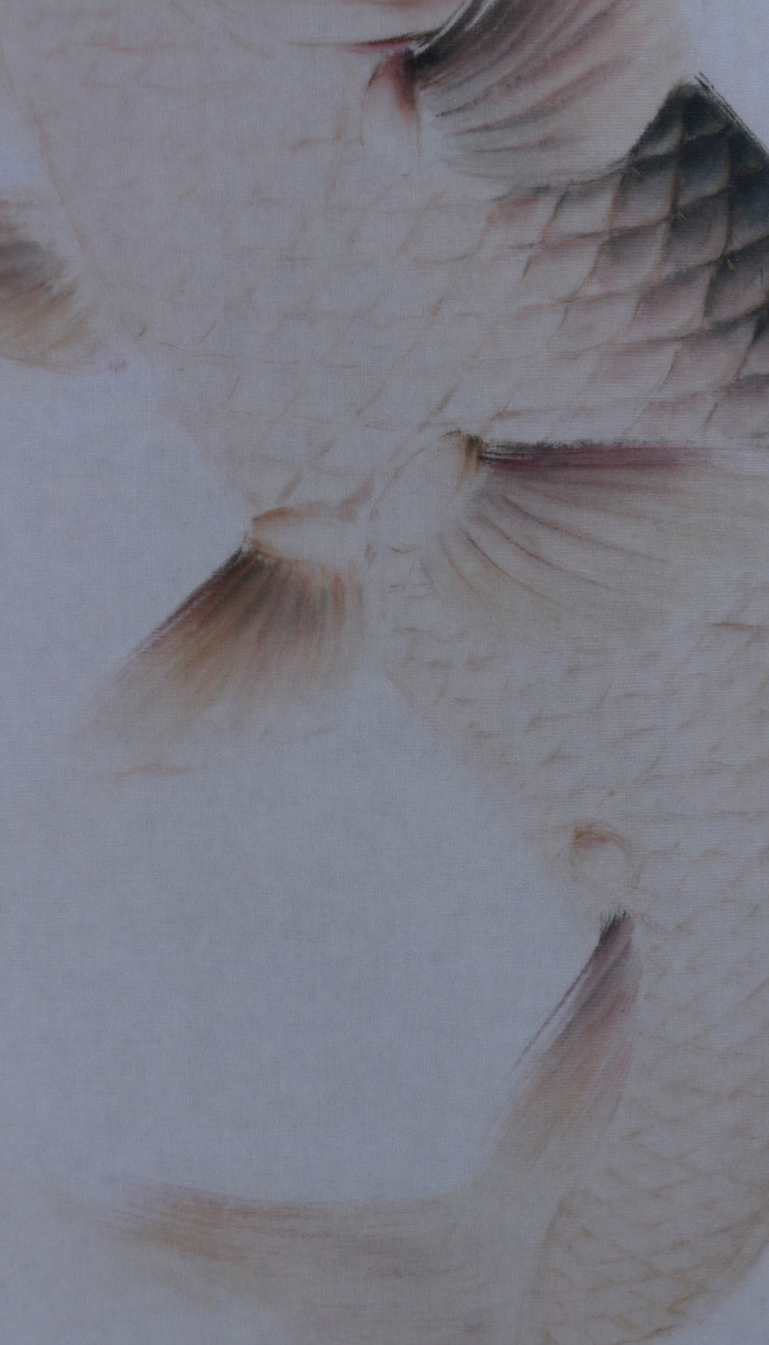 真作】 名品 ( 鯉の光達 ) 森田光達 ( 鯉の図 )