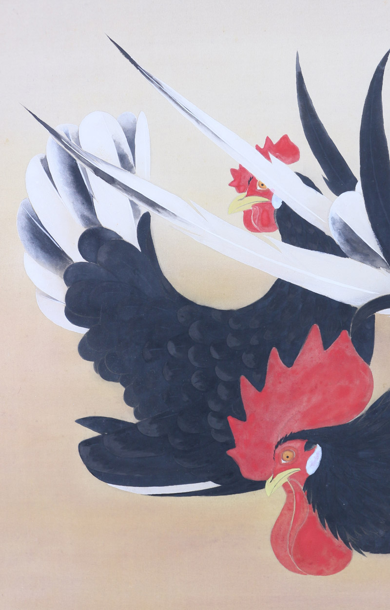 ◇ 古田安 絵画 6号 鉄鶏会 前衛芸術油絵 額装 美術品 眠眠みんみん