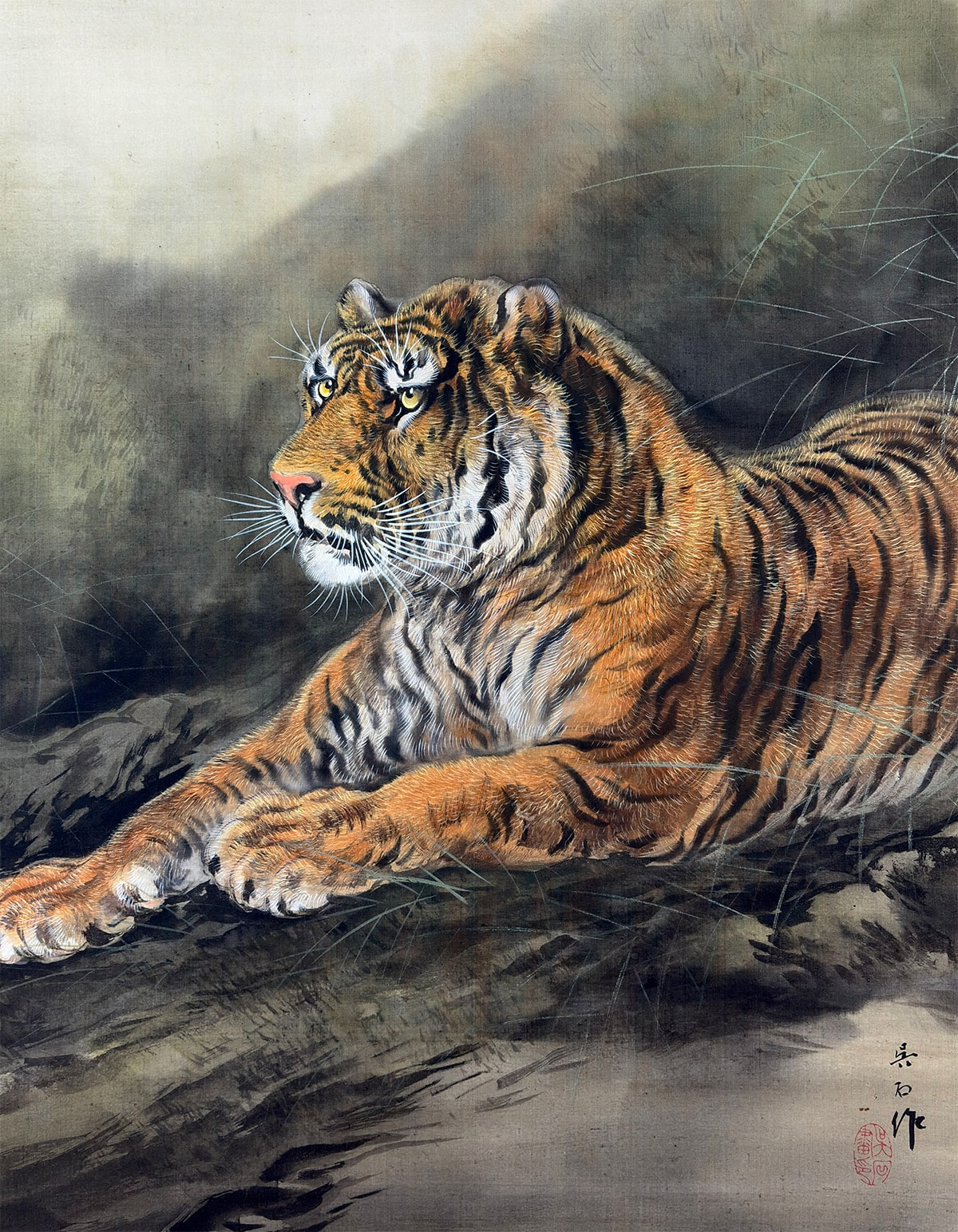 猛虎｜新・古美術 高美堂（こうびどう）｜掛軸販売・通販・買取｜骨董