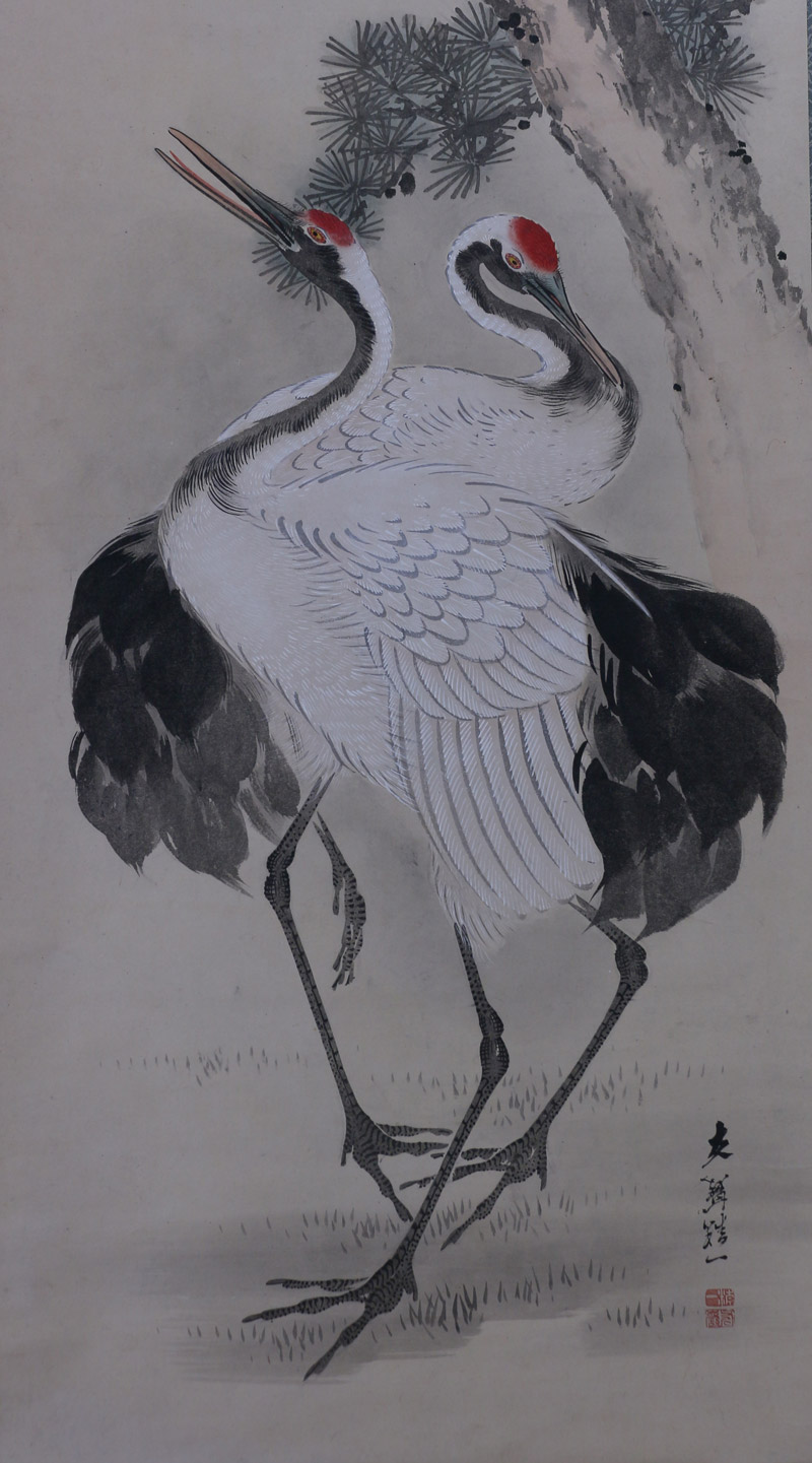 老松双鶴｜新・古美術 高美堂（こうびどう）｜掛軸販売・通販・買取