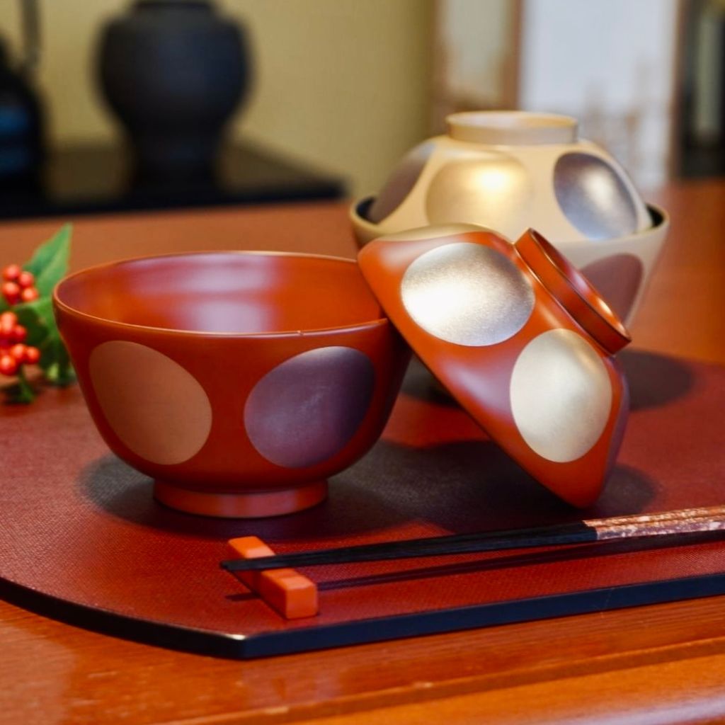 越前塗 漆器 椀 2個セット (14cm×10cm) 越前塗 漆器 椀 2個