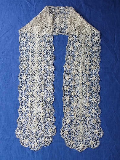 アンティーク マルチーズレース マルタボビンシルクショール マルタ