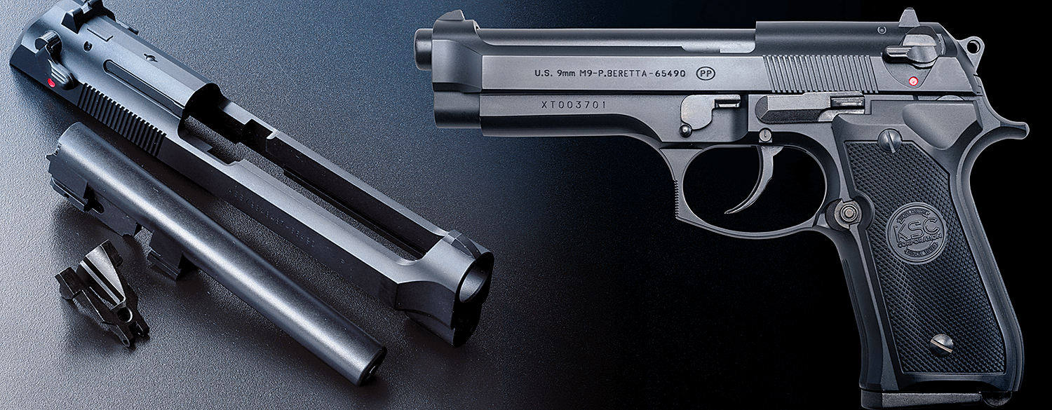 BERETTA M92S エアソフトガン Beretta M92 - Black - 1:2.05 Miniature