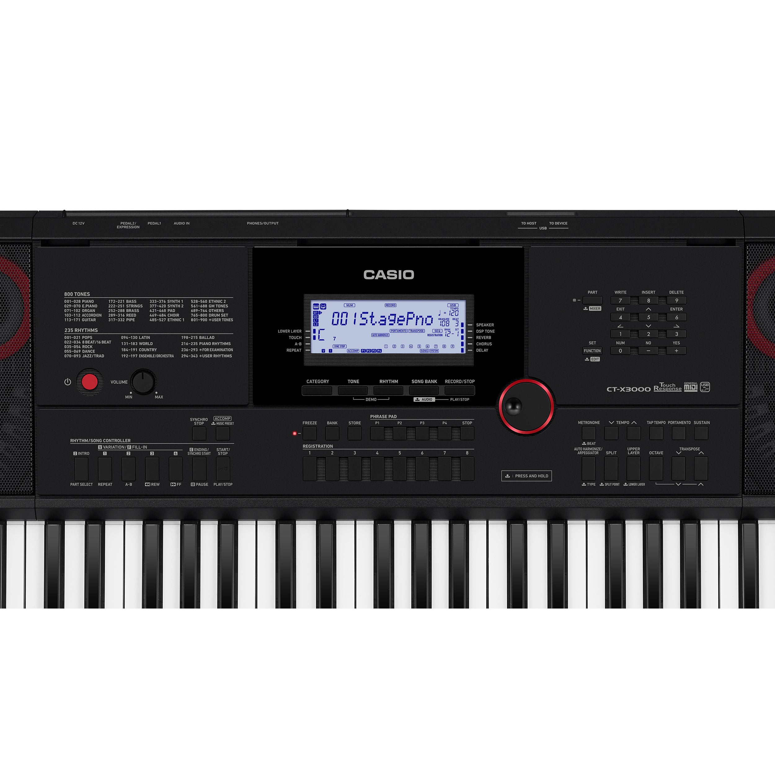Casio CT-X3000 61-Key Portable Keyboard – Kraft Music