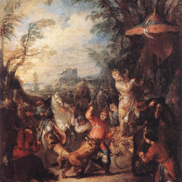 狩りを観る 中国の歴史・古代の将軍、辺境での狩猟、水墨画、人物画