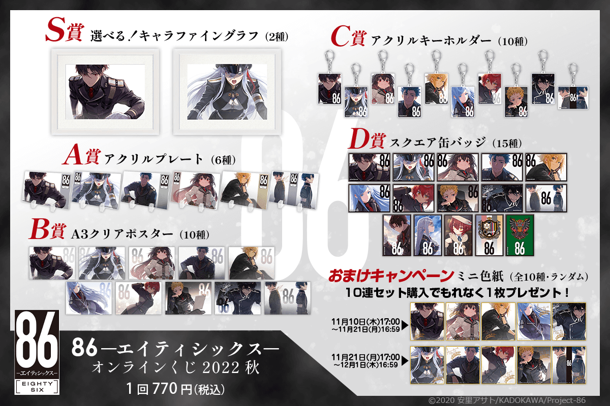 白井黒子 缶バッジ Newtype オンラインくじ くじ引き堂 6点セット TV