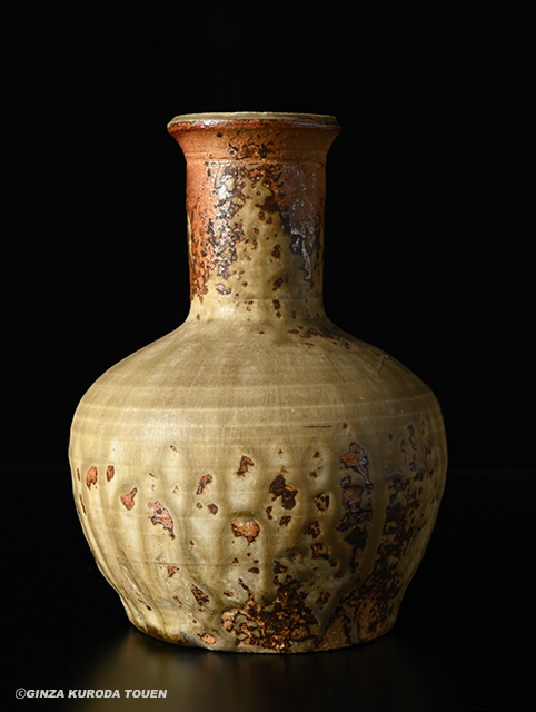 魯山人写 美濃焼 織部 花瓶 大 花入 佐藤和次 美濃焼伝統工芸