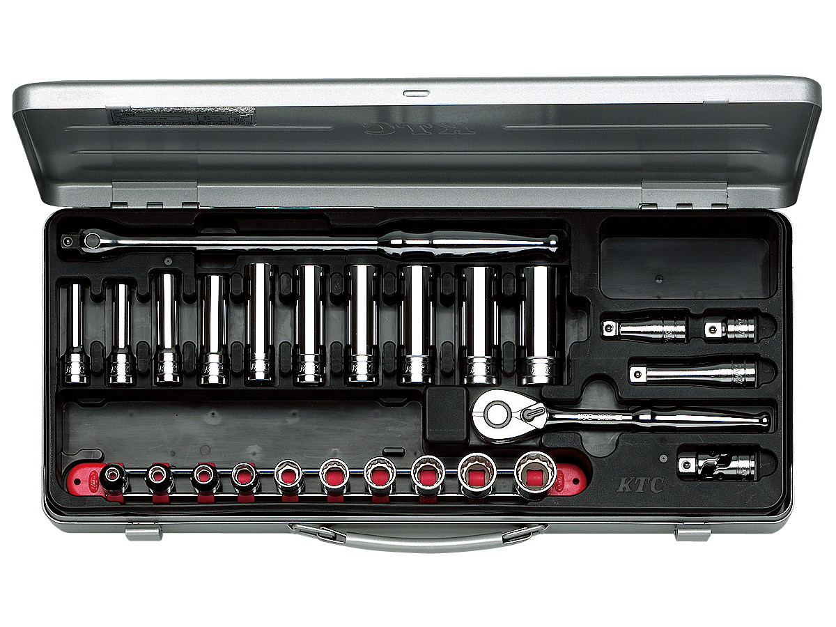 9.5sq.ソケットレンチセット[26点] | KTCツールオフィシャルサイト