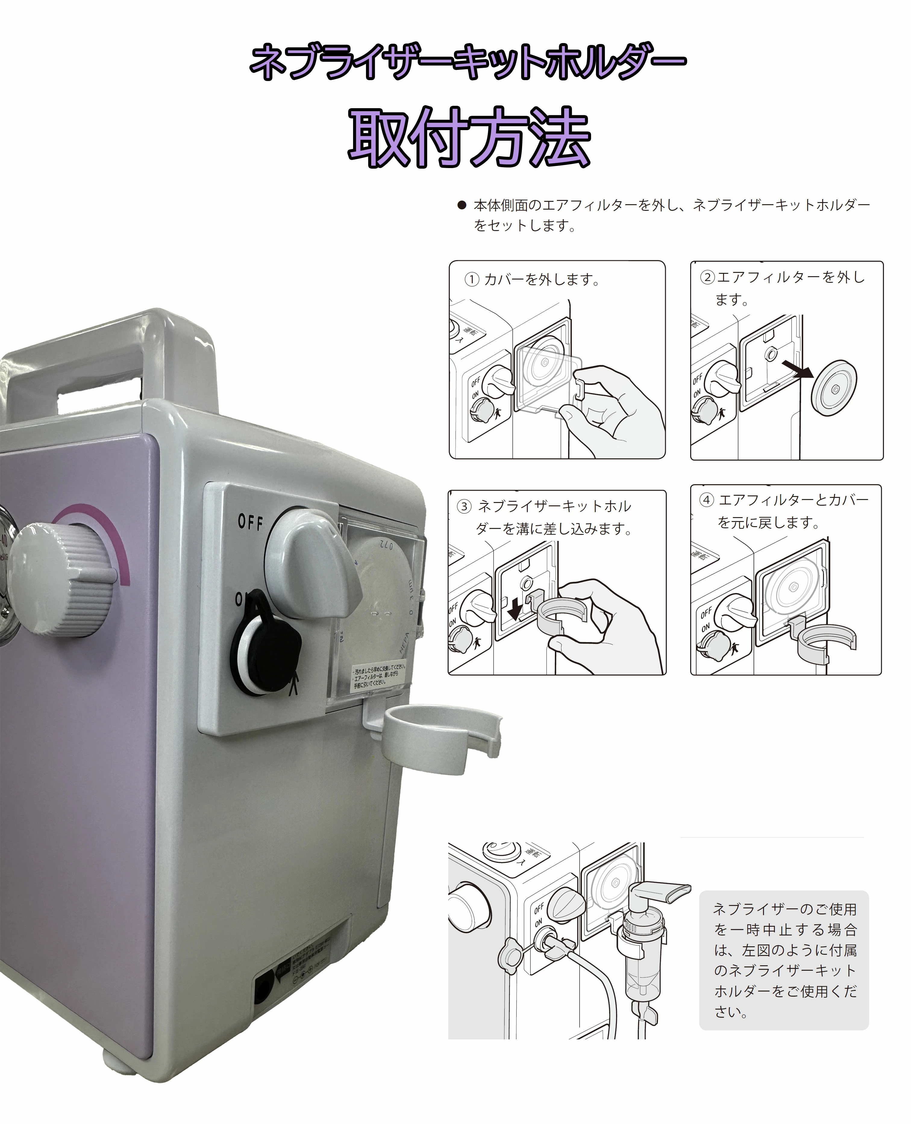 吸入器.com / ネブイラザーキットホルダー 型番200191860