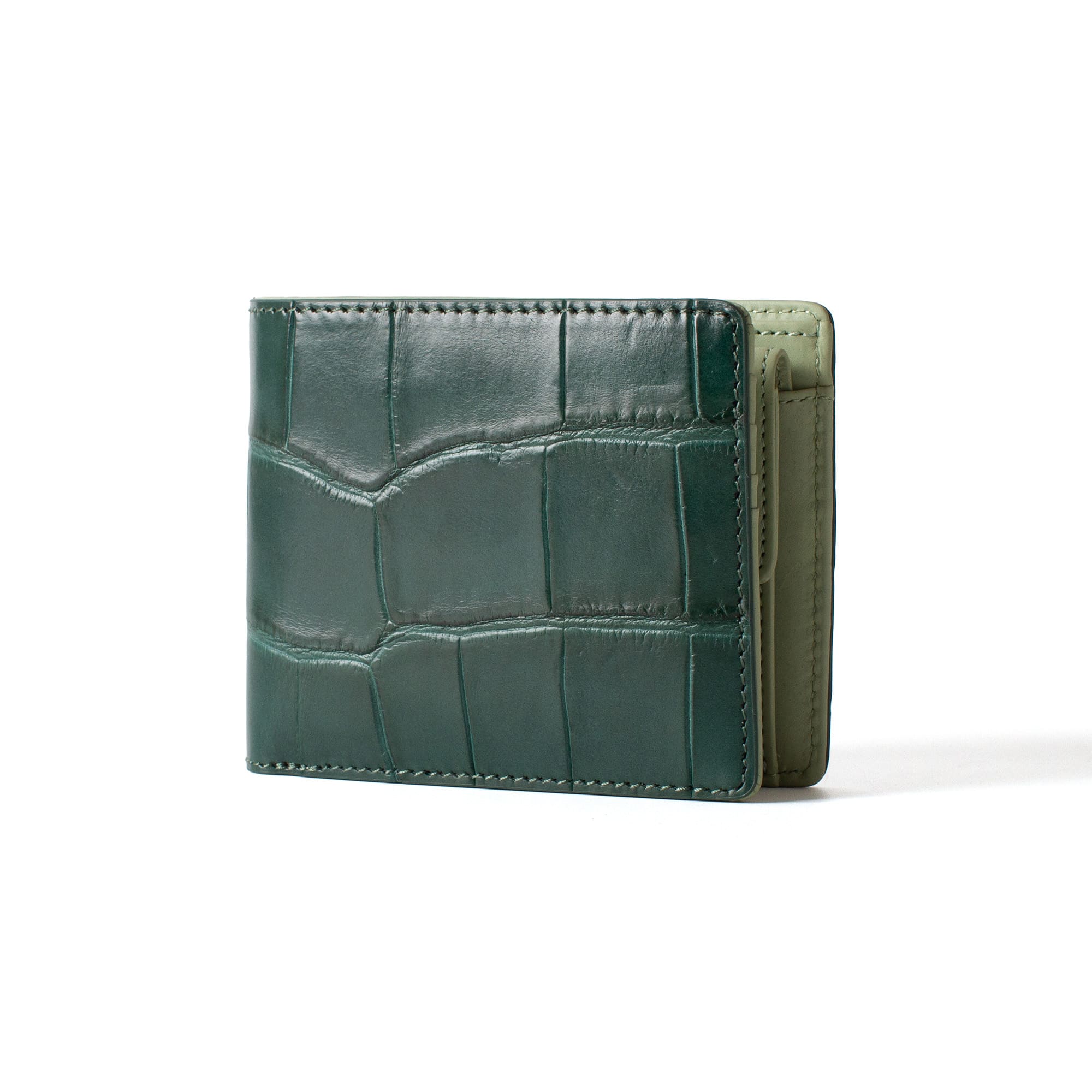 公式】 レザークラフトカンパニー 二つ折りウォレット Sebek ワニ革