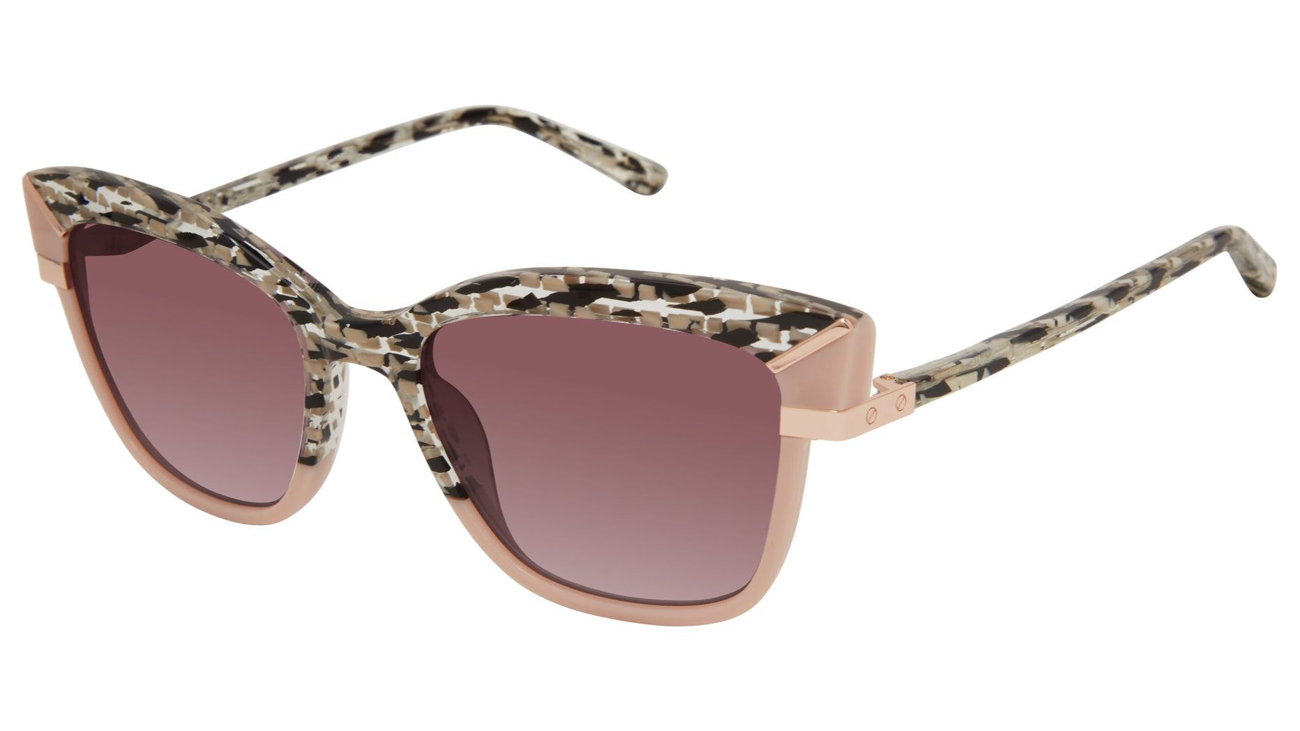 L.A.M.B. LA571 BLK Sunglasses - Modern Square Sunglass by Gwen Stefani