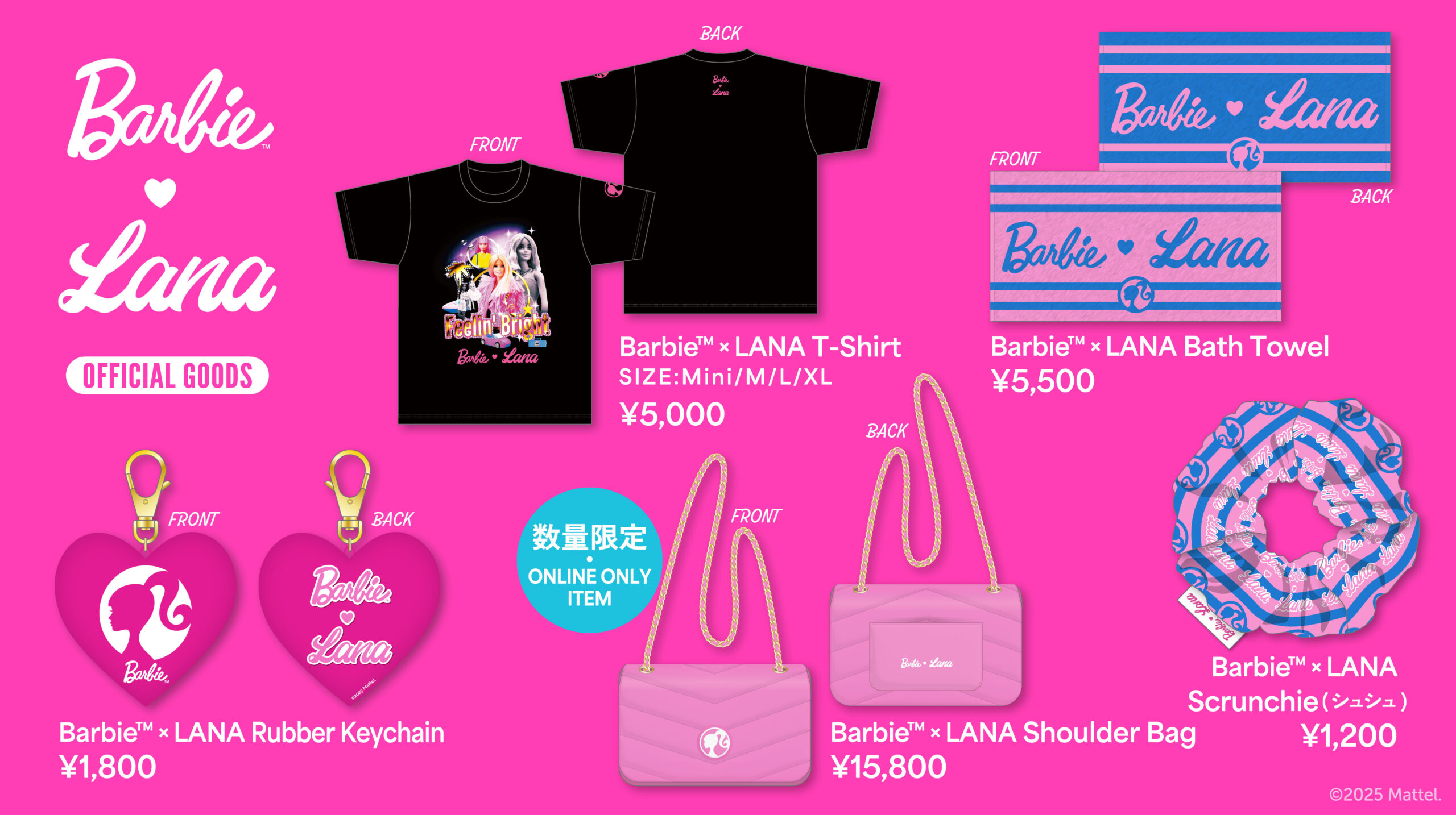 LANAとBarbieがグッズでコラボ！10/5（日）横浜アリーナ公演の会場より