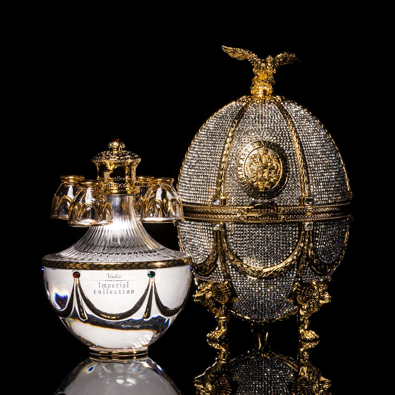 インペリアルコレクション クリア クリスタル エッグ ホスト キャバ クラ