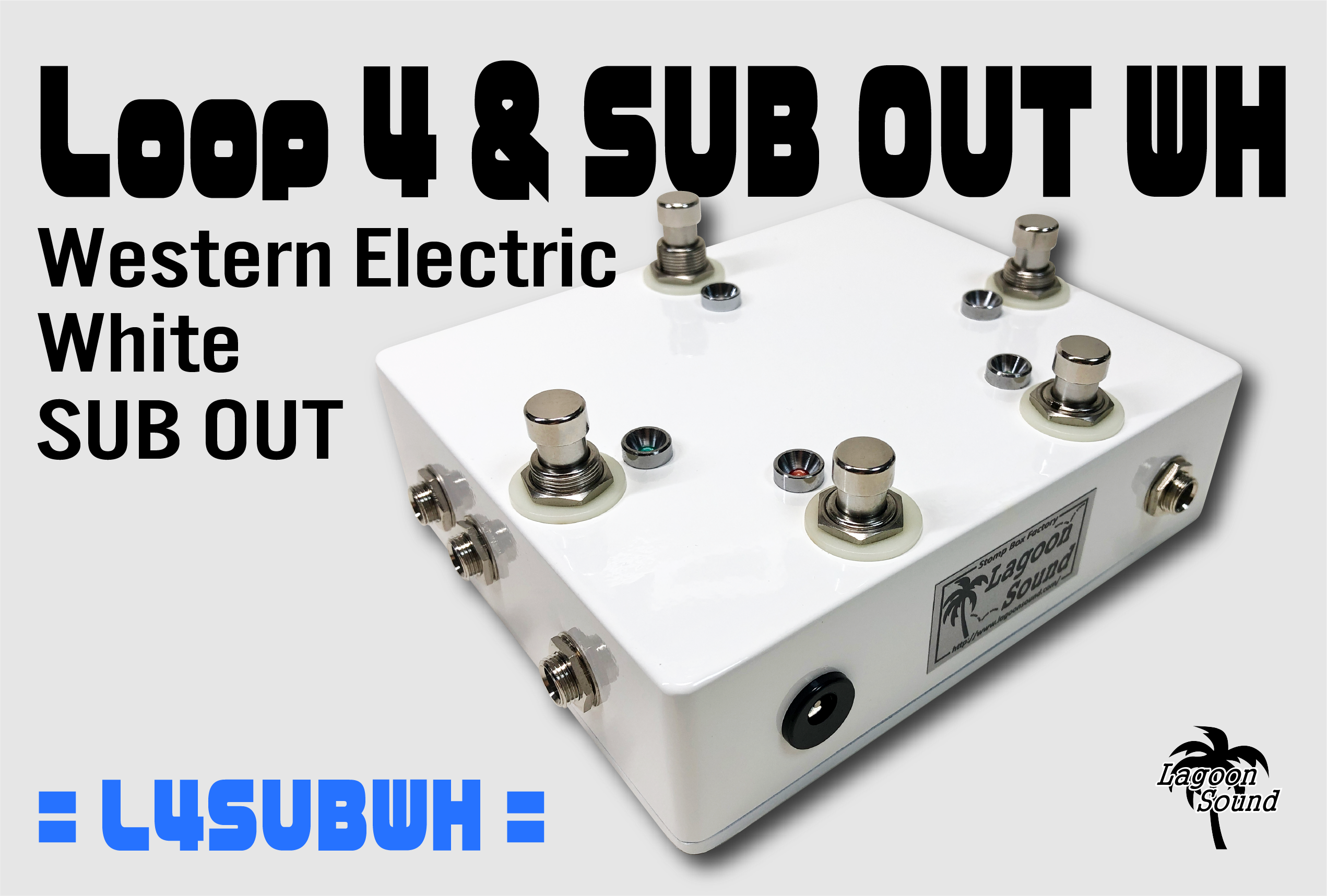 エフェクター スイッチャー 4ループ LAGOON SOUND Loop4 Black Type-T