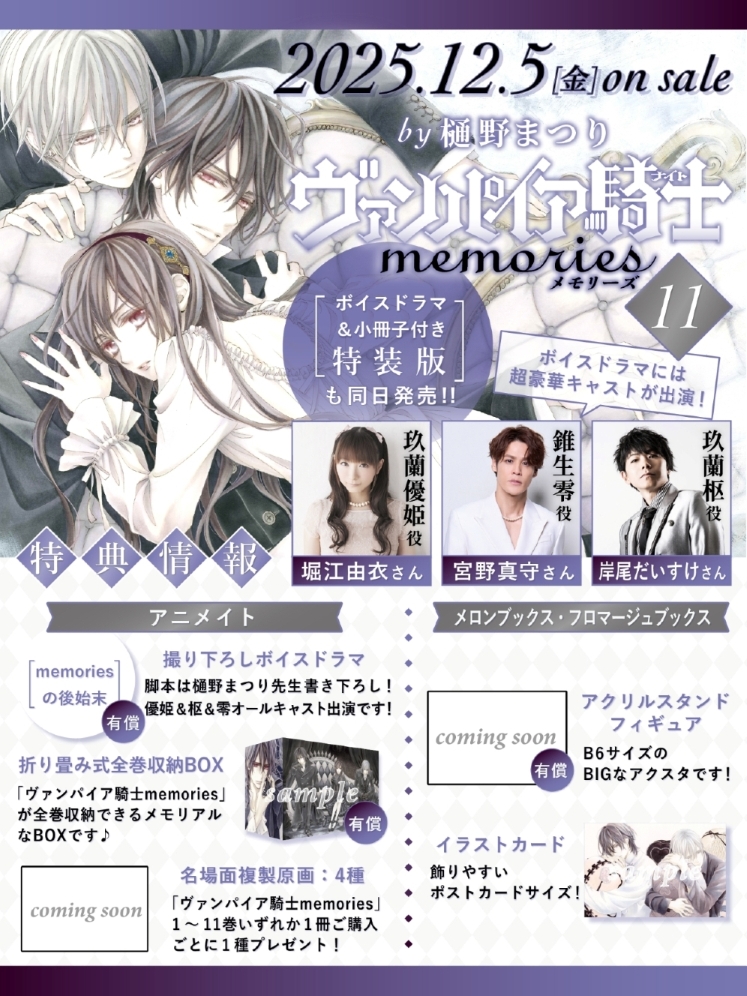 ヴァンパイア騎士 特典 原画 漫画 4つ折りペーパー ヴァンパイア騎士